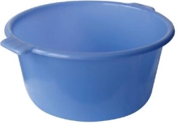 Plastvask 12 l, diameter 36 cm – mix af farver