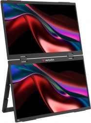 Dobbelt bærbar touchskærm 2× 15,6" Full HD 60 Hz