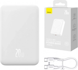 Powerbank Baseus Magnetic Mini 20000mAh hvid