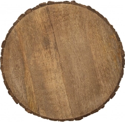 Skærebræt og serveringsfad i mangotræ 39 cm