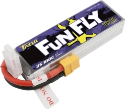 Tattu Fun Fly akkumulator 1800 mAh 3S 11,1 V 100C med XT60-stik