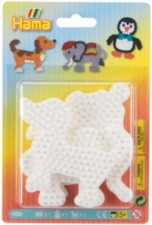 Plader til Hama strygeperler - Elefant, Pingvin og Hund
