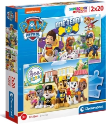 Puslespil 2x20 brikker Paw Patrol