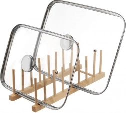 Træholder til låg og tallerkener 35,5 × 13,5 × 11 cm