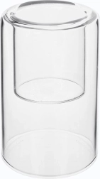 Glas-lysholder til fyrfadslys (klar)