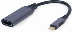 USB‑C til HDMI-adapter 4K 60 Hz, grå, 15 cm