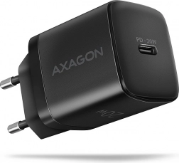 Vægoplader AXAGON 20W USB‑C PD, sort