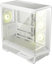 MSI MAG PANO 130R PZ pc-kabinet, hvid, hærdet glas