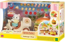 Sylvanian Families mobil restaurant-hamburger med Latte Cat-figur