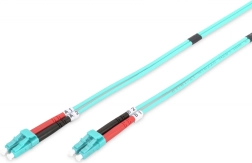 Patchkabel optisk LC–LC MM OM3 duplex LSOH 2 m DIGITUS