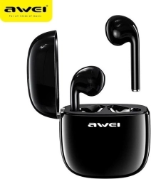 Bluetooth høretelefoner sort med opladningsstation