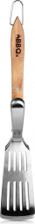 Grillspatel og -tang 2-i-1 i rustfrit stål 40 cm