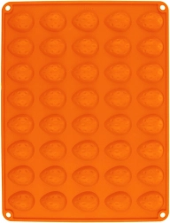 Sillinie silikoneform til småkager formet som nødder