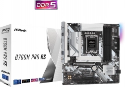asrock b760m pro rs (s1700, ddr5, dp/hdmi, matx) bundkort