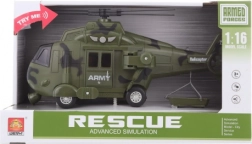 Militær helikopter på batteri