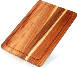 Skære- og serveringsbræt i akacietræ 37 × 25 cm