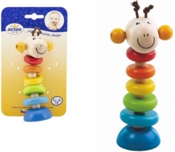 Detoa trælegetøj Giraffen på fjederen