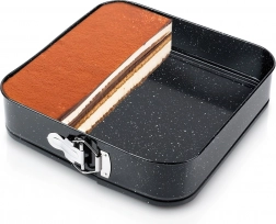 Udvividende kvadratisk bageform i granit 28 × 28 × 6,8 cm