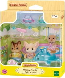 Sylvanian Families sjov i poolen Baby Trio