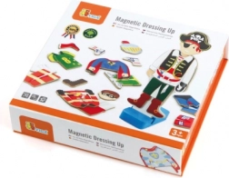 VIGA magnetisk træpåklædningsleg – dreng, 8 figurer