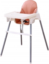 højstol til børn – hvid, højdejusterbar og sammenklappelig