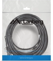Strømkabel LANBERG CEE 7/7 – IEC 320 C13, VDE, 10 m, sort