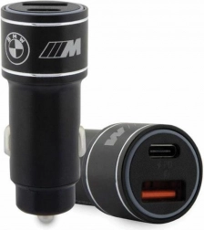 20W PD-QC 3.0 hurtigbiloplader sort