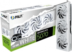 Hvidt grafikkort GeForce RTX 5070 OC 12 GB GDDR7 (192-bit, 3× DisplayPort, HDMI)