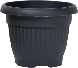 Terra rund urtepotte antracit 64 cm