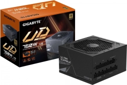 Gigabyte UD750GM PG5 V2 750 W strømforsyning ATX 3.1, 80 Plus Gold, fuldt modulær