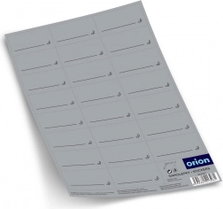 Selvklæbende grå krydderimærkater, 23 stk.