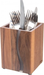 Træholder til køkkenredskaber River af akacietræ