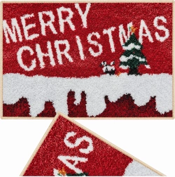 Juleindgangsmåtte Merry Christmas 50 × 80 cm