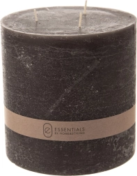 Dekorativt sort lys 14 × 14 cm
