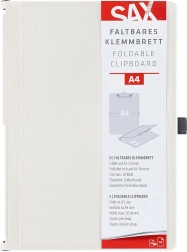 SAX lukkebart skriveunderlag med clip A4, creme