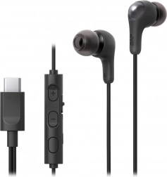 JVC Gumy Connect kablede in‑ear høretelefoner USB‑C med mikrofon – sort