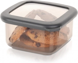 Firkantet beholder til tørvarer med låg 400 ml