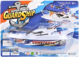 Flydende plastbåd på batterier