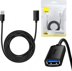 USB 3.0 forlængerkabel BASEUS AirJoy 2 m sort