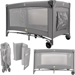 Rejseseng til børn 60 × 120 cm med sammenklappelig ramme og madras