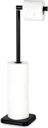 Fritstående toiletpapirholder 56 cm – sort VILDE