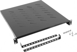 Hylde til 19" rack 800 mm 1U 483x500 mm sort