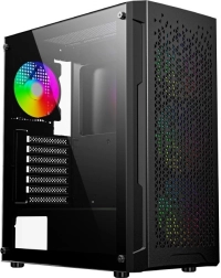 gamingkabinet fornax 400x med hærdet glas og argb-blæsere