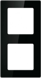 Dobbelt ramme til Avatto-afbrydere (sort)