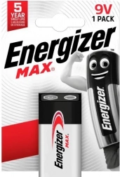 Alkalisk batteri 9V ENERGIZER MAX