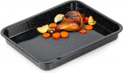 Emaljeret rektangulær bradepande 39,5 × 33,5 × 4,5 cm, 4 l