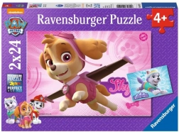 Ravensburger puslespil Paw Patrol Skye og Everest 2×24 brikker