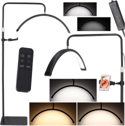 LED buet kosmetisk lampe 36 W med justerbar farvetemperatur og stativ