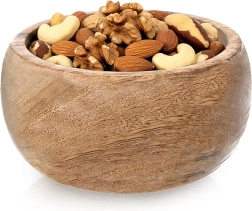 Træskål af mango 14 cm, 450 ml