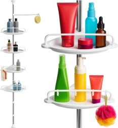 Ruhhy hjørne-teleskopisk brusehylde